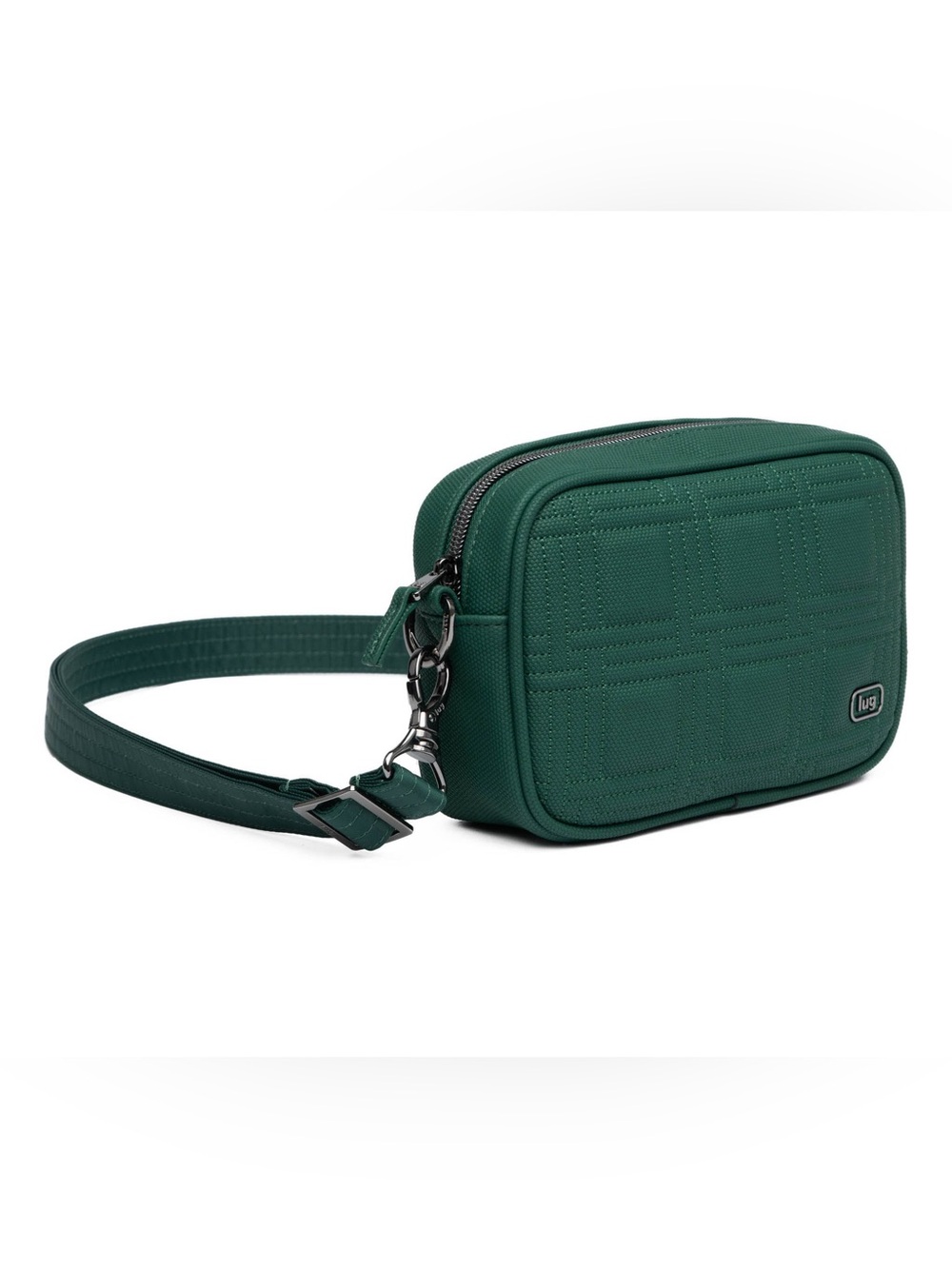 Lug Mingle Matte Luxe Convertible Crossbody/ Belt Bag in Stardust Floral Green